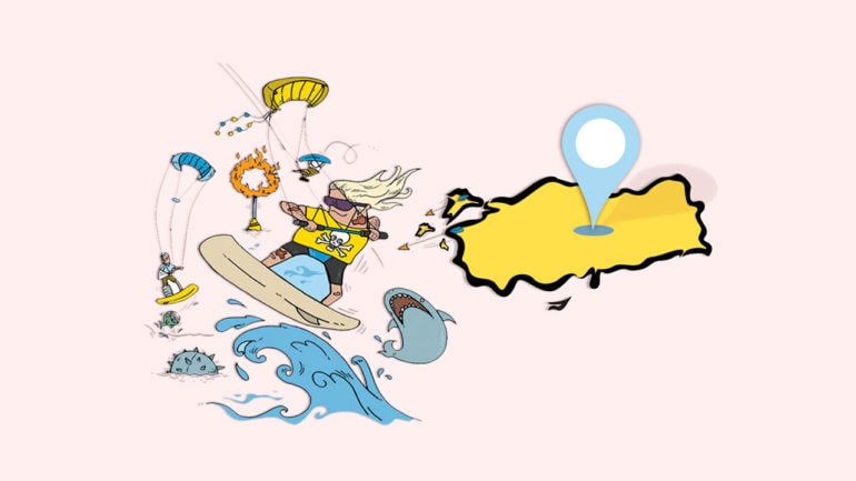 TÜRKİYE’DEKİ KITESURF (KITEBOARD) OKULLARI VE KAYILAN YERLER LİSTESİ